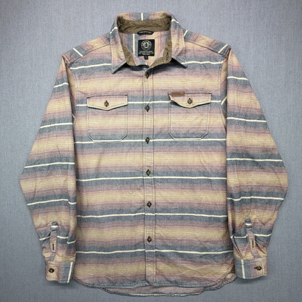 Levitate Men's Sz L Western Desert Aztec Southwest Flannel Shirt Gorpcore